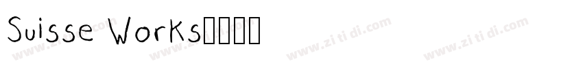 Suisse Works字体转换